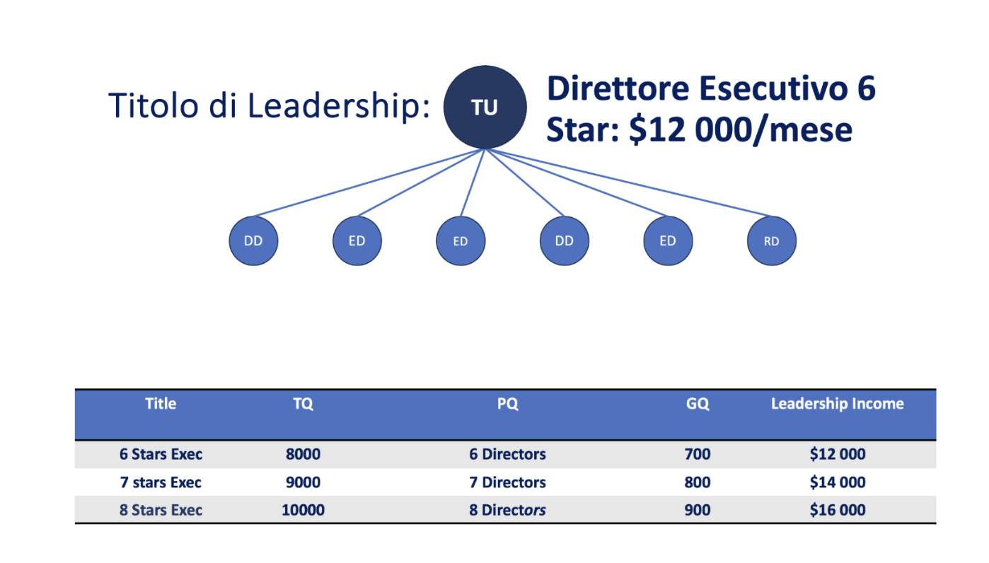 Visualizzazione Executive Director 6 stelle