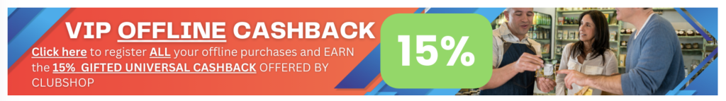 VIP Offline Cashback